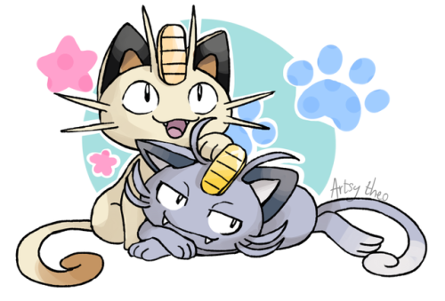 artsy-theo: Meowth! ❤❤