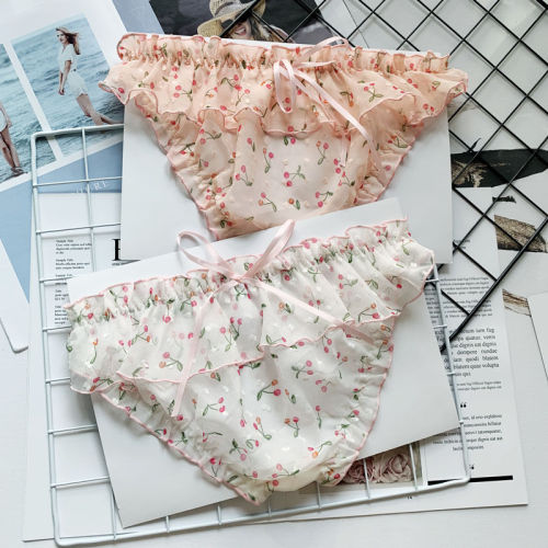 magicalshopping:  ♡ Cute Cherry Ruffled Panties - Link in the source! ♡