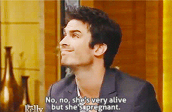 salvatore-vampire:  Ian Somerhalder on Live! with Kelly and Michael (October 17,