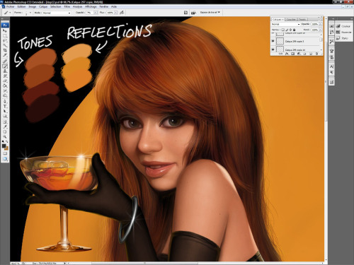 wannabeanimator: How to Digitally Paint Hair - Muddy Colors