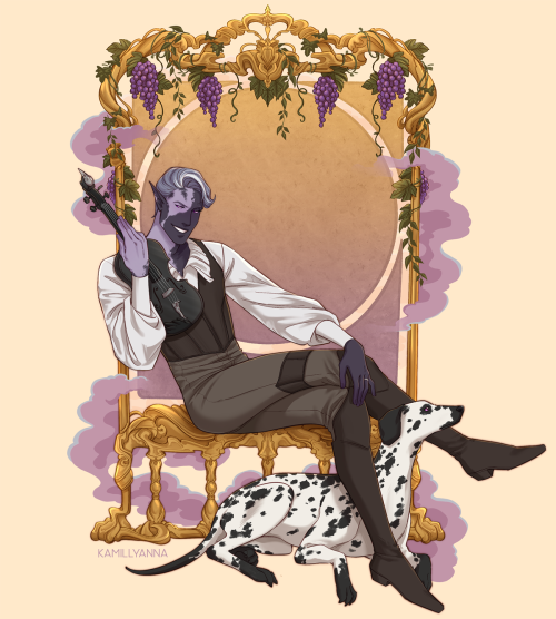 Violin Virtuoso: my drow bard, Xuraan! Do NOT repost / use / copy / trace / plagiarize / etc. !!!for