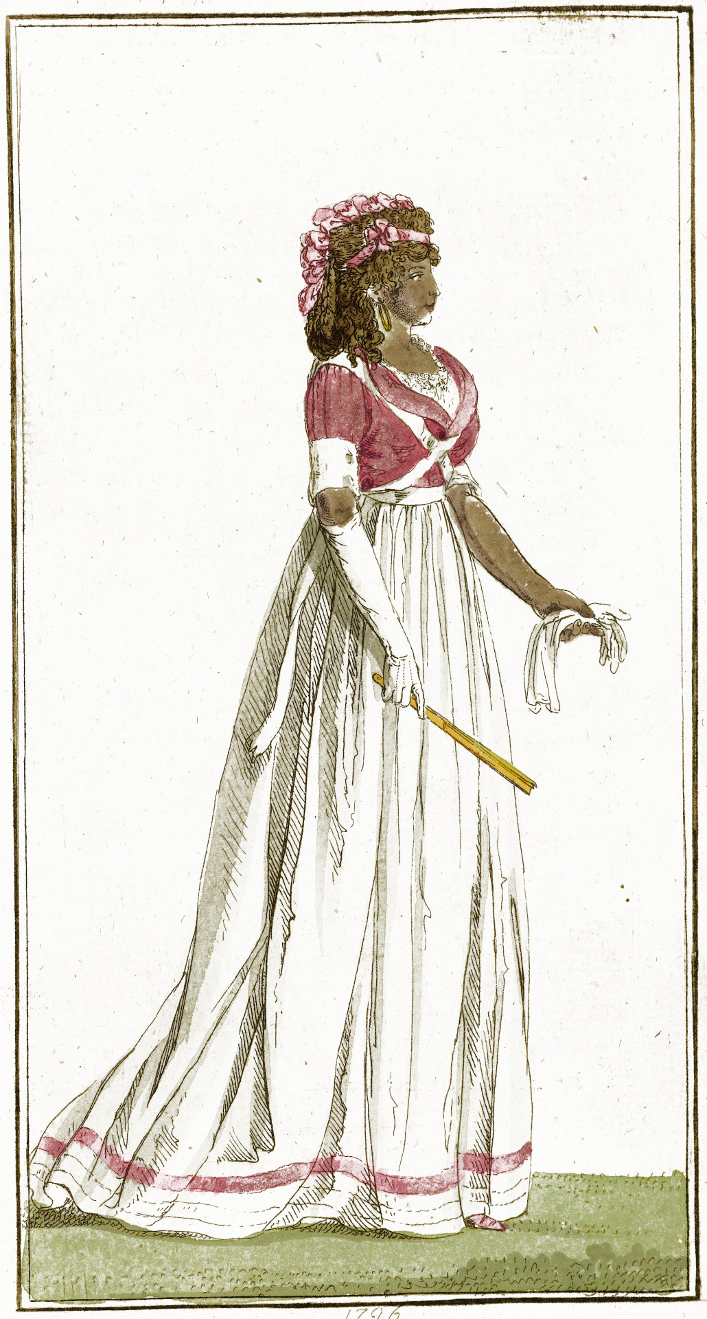 fashion plates — Journal des Luxus und der Moden, 1796 {click