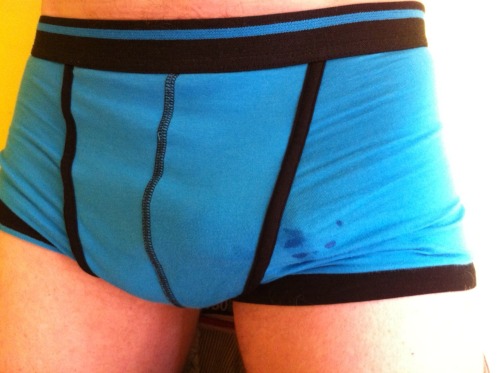 undiespunk:  Pumped a hot load into my undies early at work and wore them all day. Just wanted my hot, Italian workmate to lick them clean! 