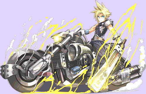 neku-sakuraba: cloud strife | puzzle and dragons art work 