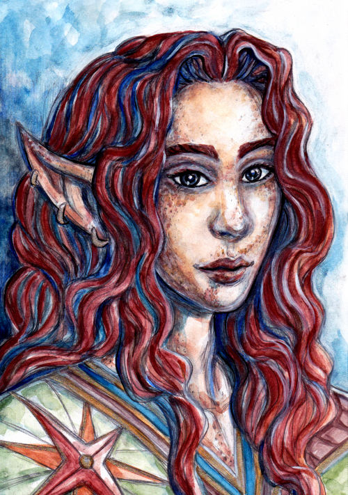foxleycrow:Maedhros portraits — before and after leaving Valinor. Watercolor &amp; gouache. @feanori