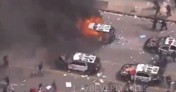 May 29/30 2020 - Police Cars Burn In Atlanta / Los Angeles / Seattle / Philadelphia / Miami / Pittsburgh
