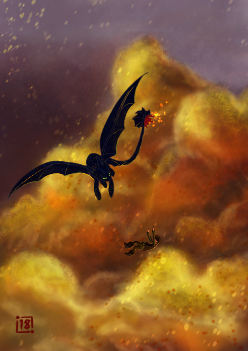 itstheladyoftime:Toothless and Hiccup from How to train your dragon. Hope you like it :) Follow me
