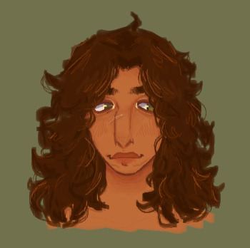 a half assed digital portrait painting of Patryck
