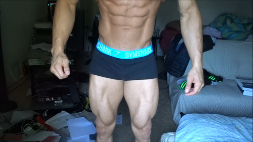 frickssexyfashion:Steven Cao is not an underwear model, well not yet, but he sure should be. He really does a great job showing this very comfortable Gymshark black Trunks. The young hunky stud Steven, shows that you young twenty-somethings need to