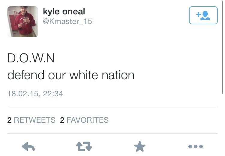 deehenn:  racistsgettingfired:  Kyle O’Neal Loganville High School100 Trident TrailLoganville,