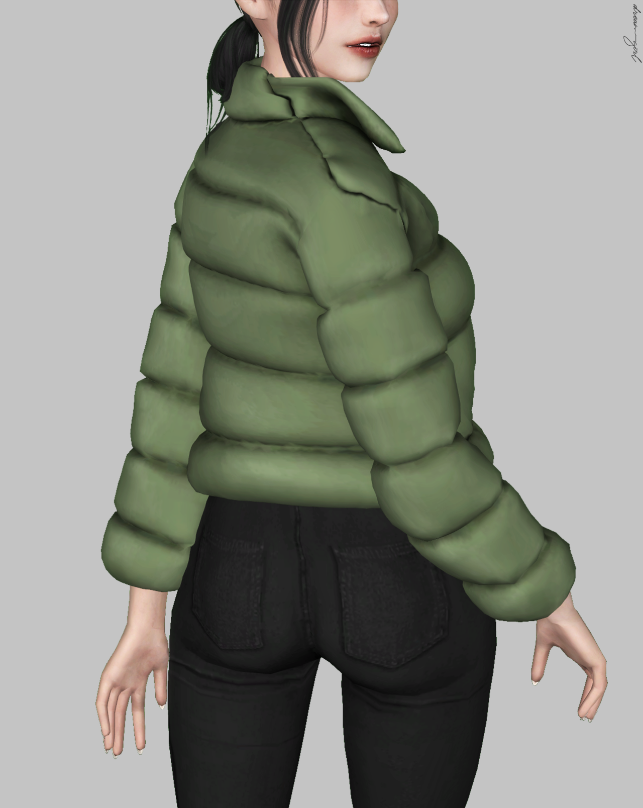 bottega veneta bubble jacket - The Sims 4 Download 