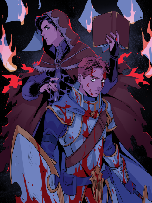 red paladin and his hellcaster