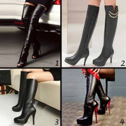 ideservenewshoesblog:  Black Sexy Peep Toe Stiletto Heel Thigh High Boots