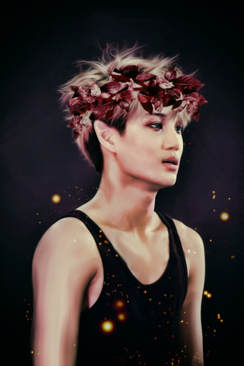 menofkpop:  Amazing EXO Fanart  Kai - The Elf (Exo Fantasy series) by bubble-min