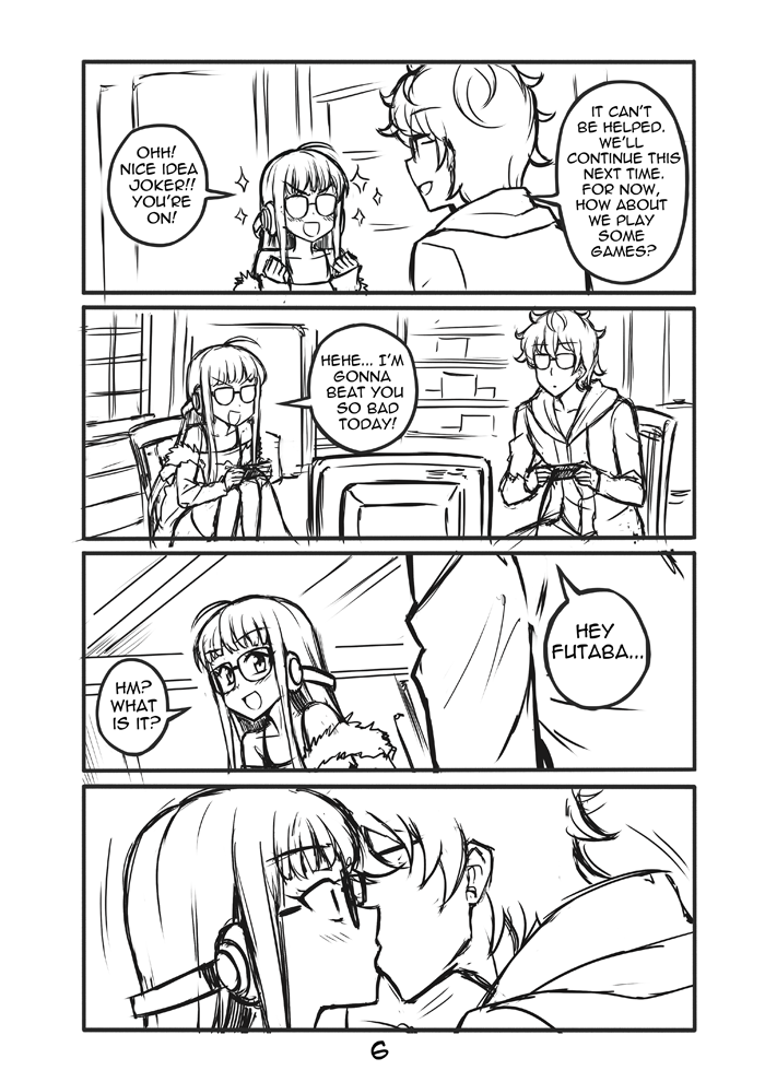 peachartworks-blog:Short persona 5 futaba comic.  :P  I love futaba so much lol