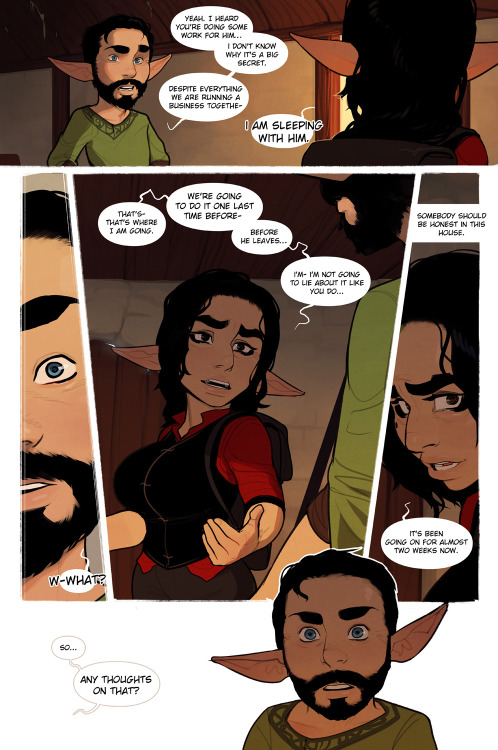 Buttsmithy.com is down for some reason! You know about it as much as I do.Here’s the first 7 pages of this chapter in one convenient location! Including today’s page.