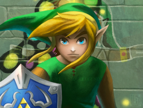 uniquelegend:  My artwork for the next Legend of Zelda game: A Link Between Worlds. The game will be released in less than a week now! I can’t wait to play it!