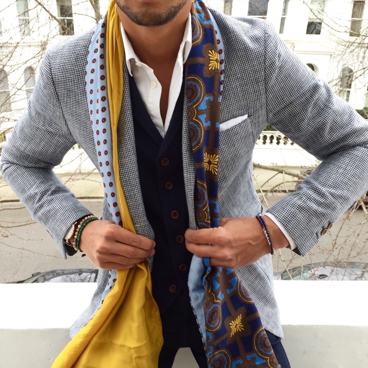 LOUIS-NICOLAS DARBON — Scarf details. Full details of my outfit at...