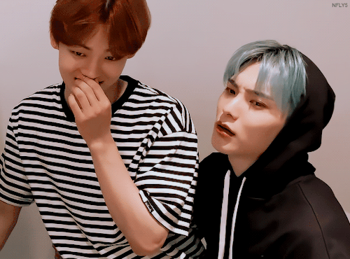 nfly5:junchan’s reactions to their ‘도깨비 opening video’ scenes