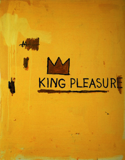 artist-basquiat:  King Pleasure, 1987, Jean-Michel BasquiatMedium: acrylic,canvas