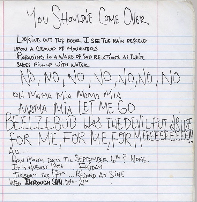 Jeff Buckley – Lover, You Should've Come Over Lyrics