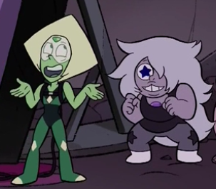 sardonyxs:  AMETHYST GOT STAR EYES FOR PERIDOT LAY. ME. TO. REST!!!   I can die happy now~ = u= <3