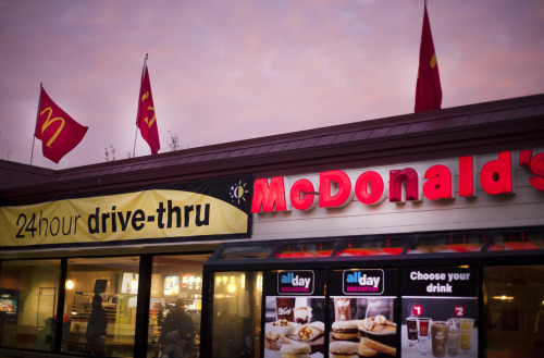 mcdonald’s at sunset