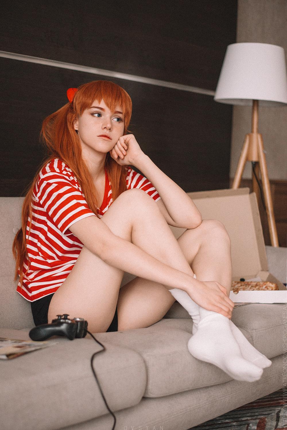 cosplaygonewild:  Geek Asuka langley cosplay