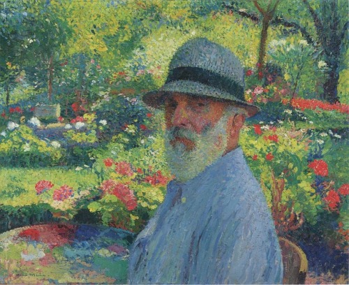 Self-Portrait in the Garden, Henri-Jean Guillaume Martin, ca. 1920