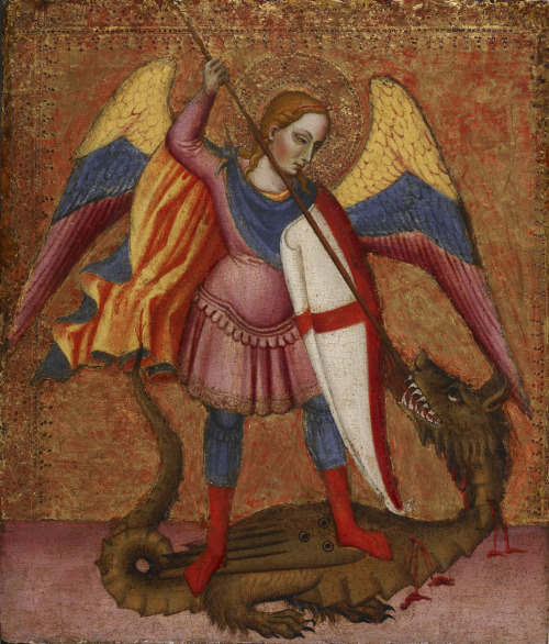 The Archangel Michael Slaying the Dragon, Master of St. Verdiana, ca. 1380-89