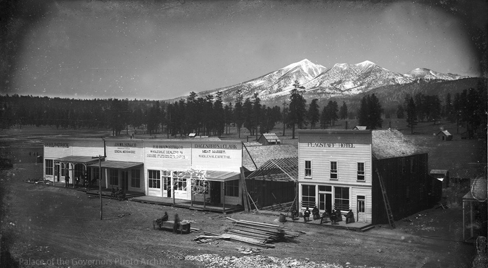 Historic Photo Print Flagstaff Arizona Post Office & Hotel 1899 