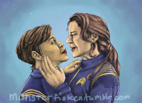 Some Philippa/Michael goodness for @elissastillstands for the @startreksecretsanta :)