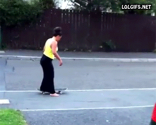 Andando por primera vez en Skate