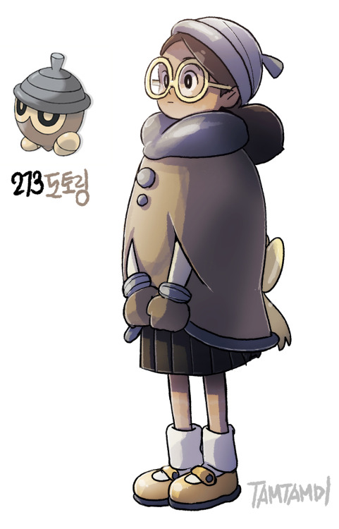 tamtamdi:Pokemon Gijinka 273.Seedot274.Nuzleaf275.Shiftry