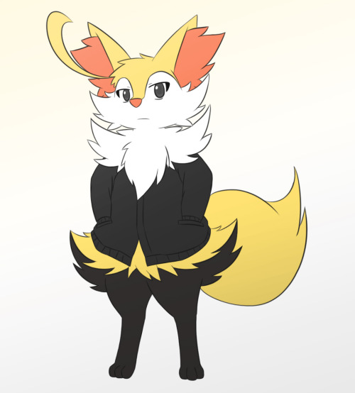 ask-the-pokeyenas:  I have not drew a Braixen character for quite some months, so I just ended up drawing Ebon the Braixen from of course braixenskirt. 