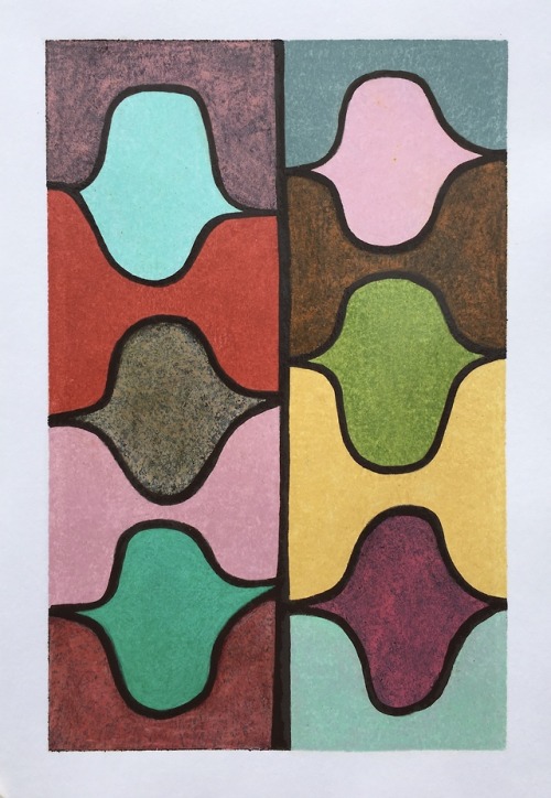 dougholst: Doug Holst 1-25-2020, Colored pencil and acrylic on paper 7 x 5 inches