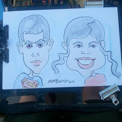 Caricatures at Dairy Delight.  (at Dairy Delight Ice Cream)