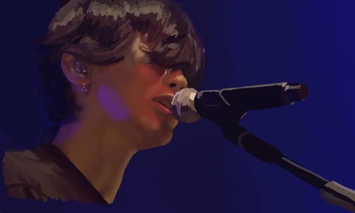 Painted Kenshi Yonezu’s live performance of Nighthawk, an absolutely stunning moment. Took me 