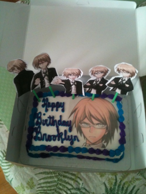 littlewitchdiana: my birthday is today which is the same day as togami’s so this is the cake i