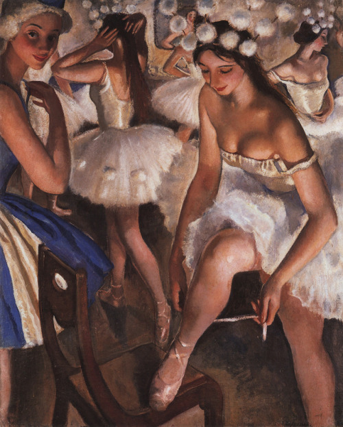 Ballerinas In The Dressing Room c. 1923. Zinaida Serebriakova