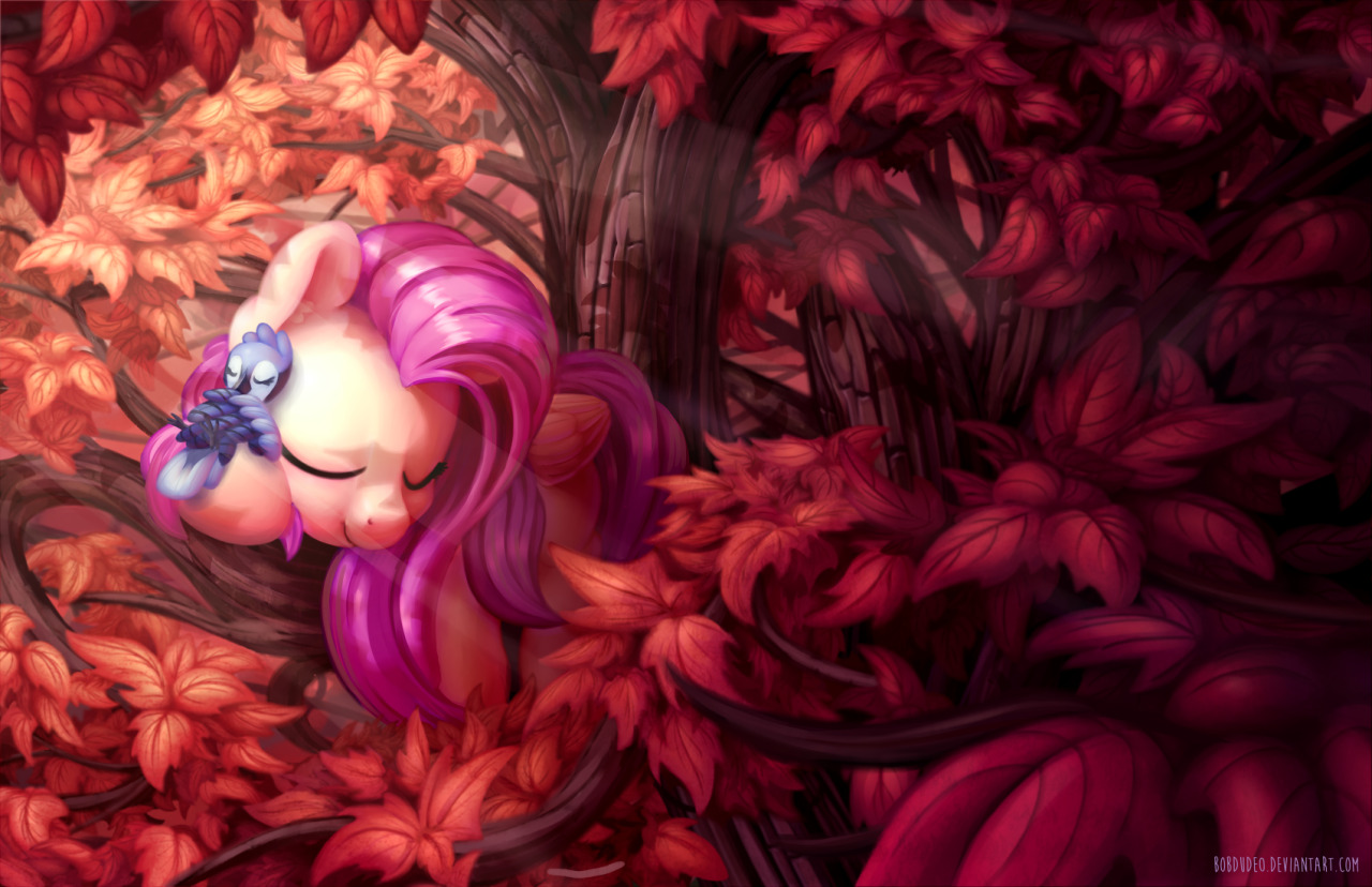 bobdude0:“Autumn Nap” My big ole flooter paint is done at last. Feels good to