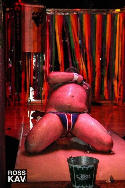bostonbear888:  Stripping for charity. Bearz Bare It All.