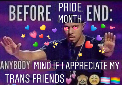 scenetopher:sprachtraeume:rb to make a trans person feel loved you bet your ass I’m reblogging this 