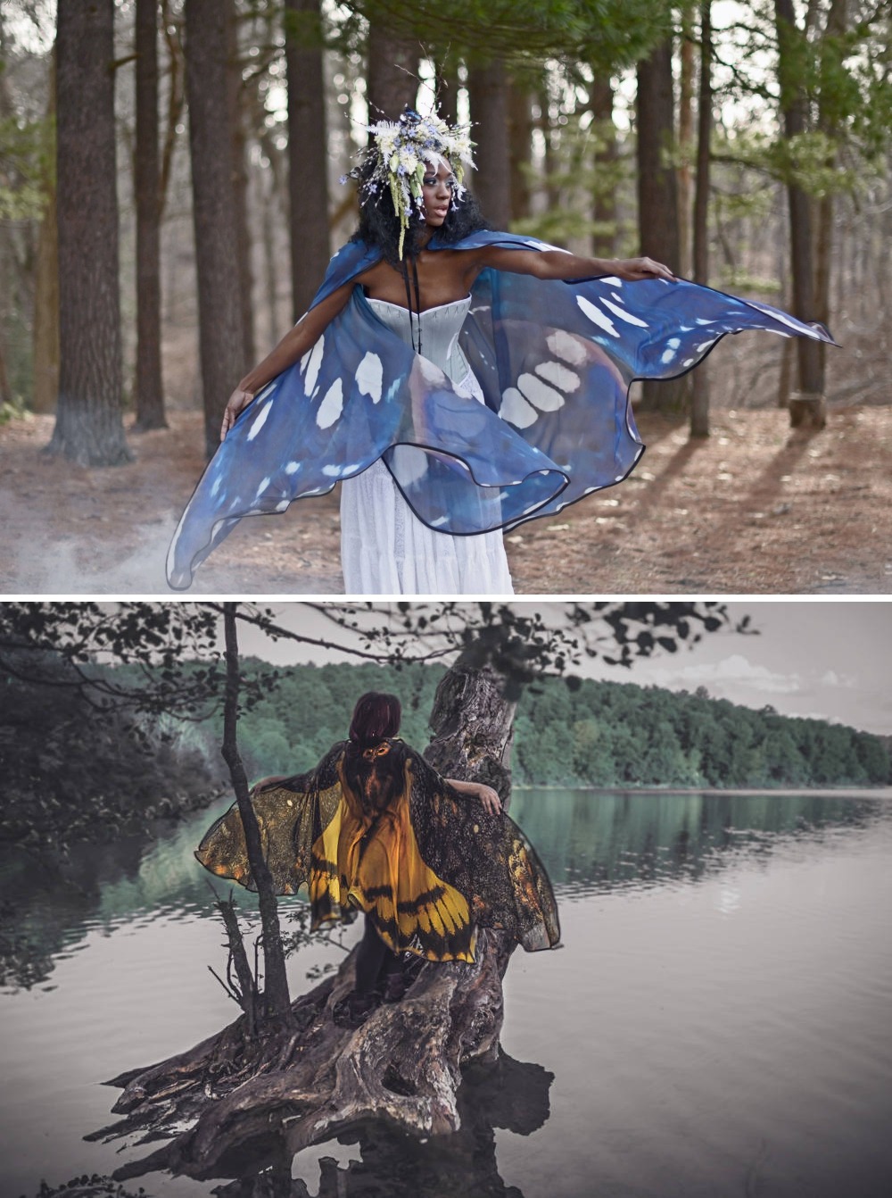 coyotecom: keyhollow:   sosuperawesome:  Kimonos and Skirts, Dragonfly, Butterfly