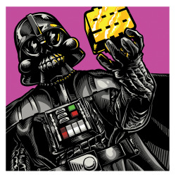 tiefighters:  Star Wars - Modern Heroes  “This is a series of new illustrations overlaying my “Modern Hero” character onto classic &amp; iconic “Heroes” from my childhood.  Growing up on a steady diet of cartoons, toys &amp; video games in