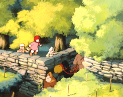 whisper-s-of-the-heart:  The Valley of the Wind/Village Scenery - Nausicaa of the