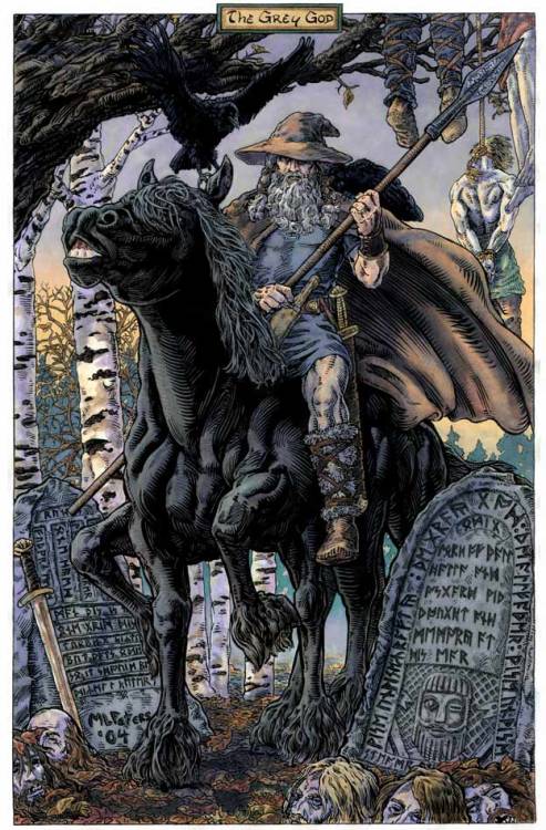 The Grey God, Odin by mlpeters, 2004.