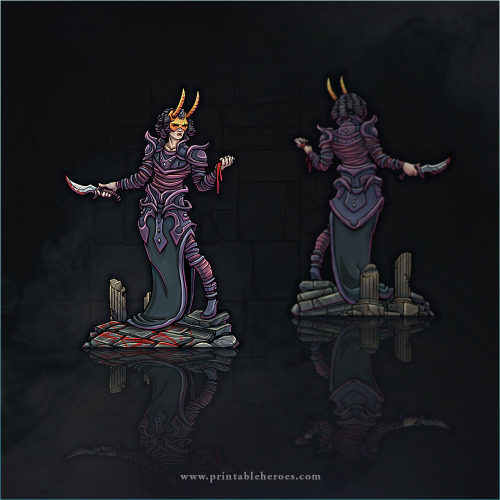 Added these Diabolist paper miniatures to the Printable Heroes website catalog which you can downloa