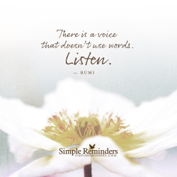mysimplereminders:  “There is a voice that