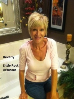 yourwifeisexposedforever:  Beverly from Little Rock, Arkansas. Contact her at happylife7749@gmail.com. 65 years old, 5'8&quot;, 130 lbs., 2 children, 5 grandchildren, retired state employee. 